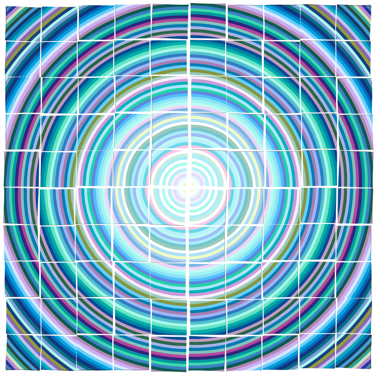 The Concentric Circles - Canvas Square