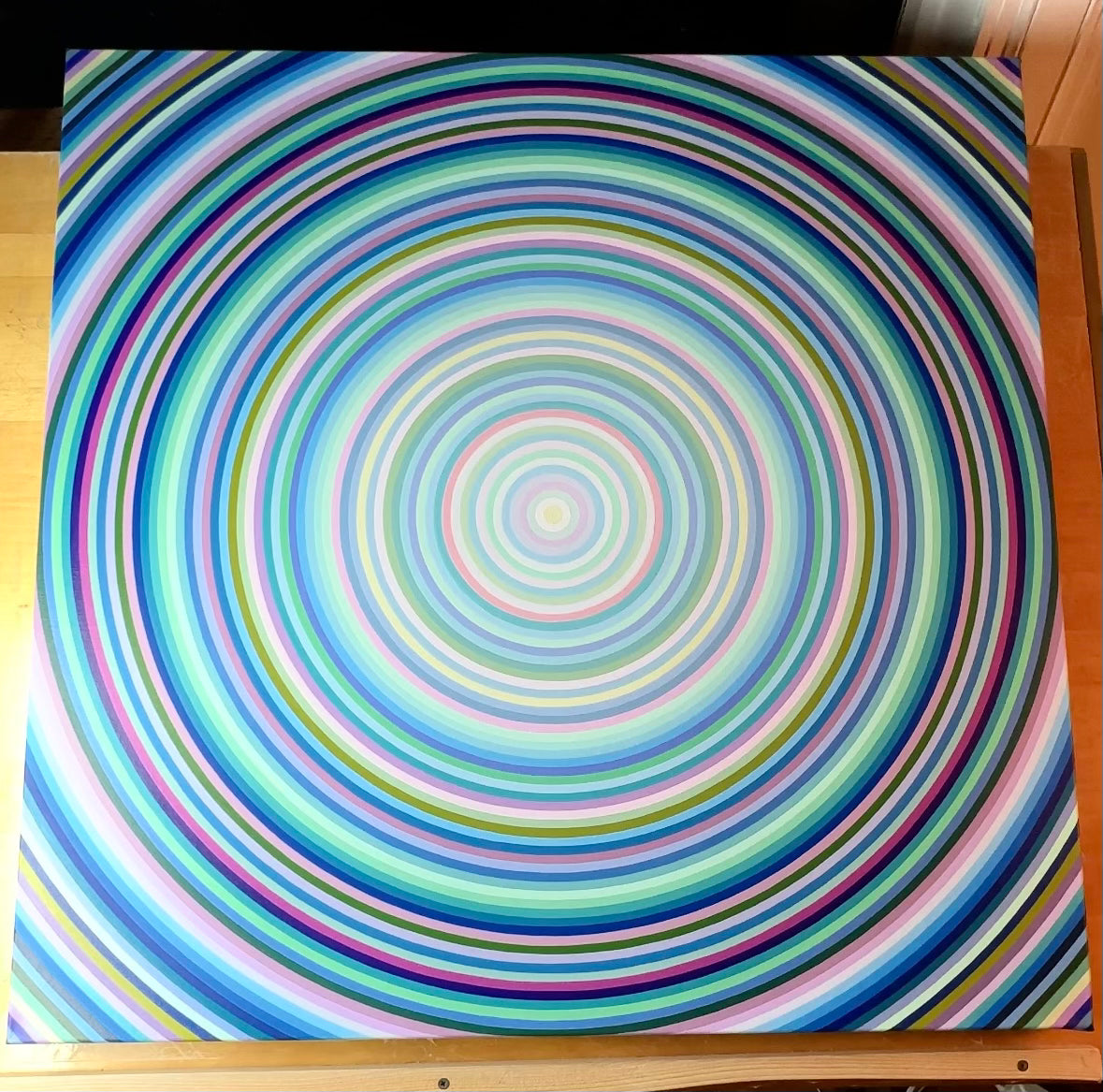 The Concentric Circles - Canvas Square