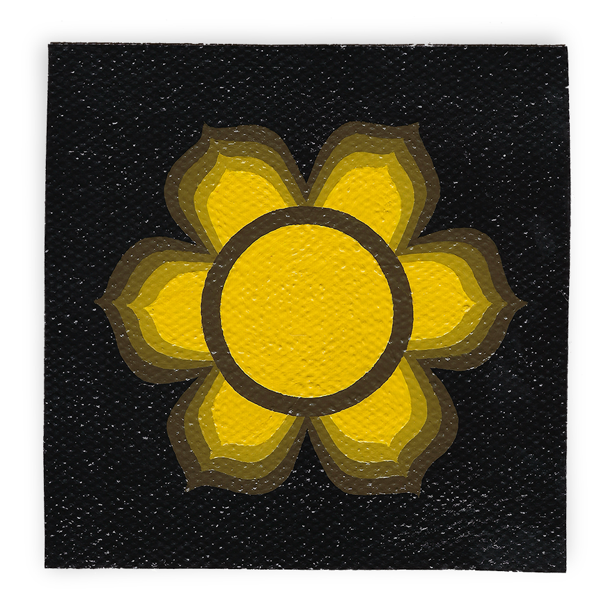 No. 13 Flower - Canvas Square