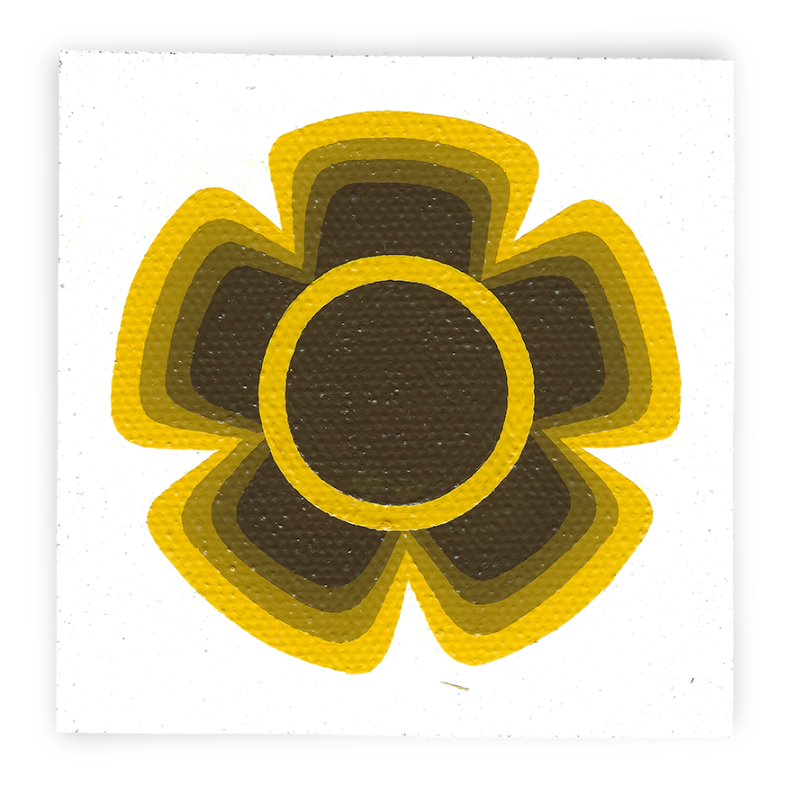 No. 14 Flower - Canvas Square