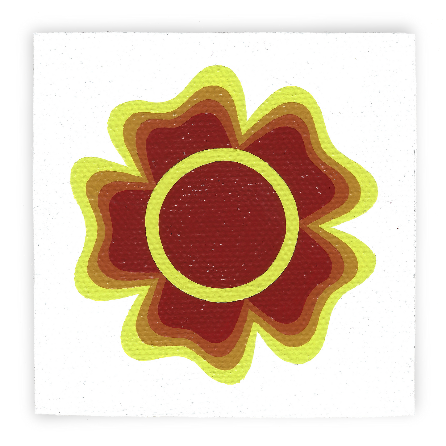 No. 04 Flower - Canvas Square