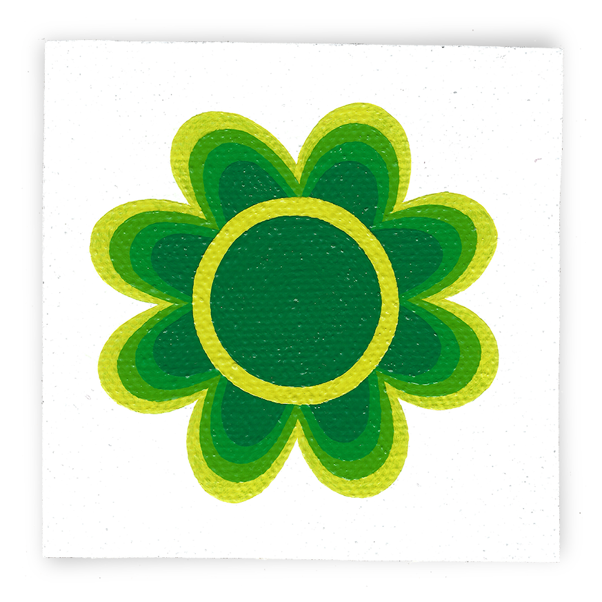 No. 08 Flower - Canvas Square